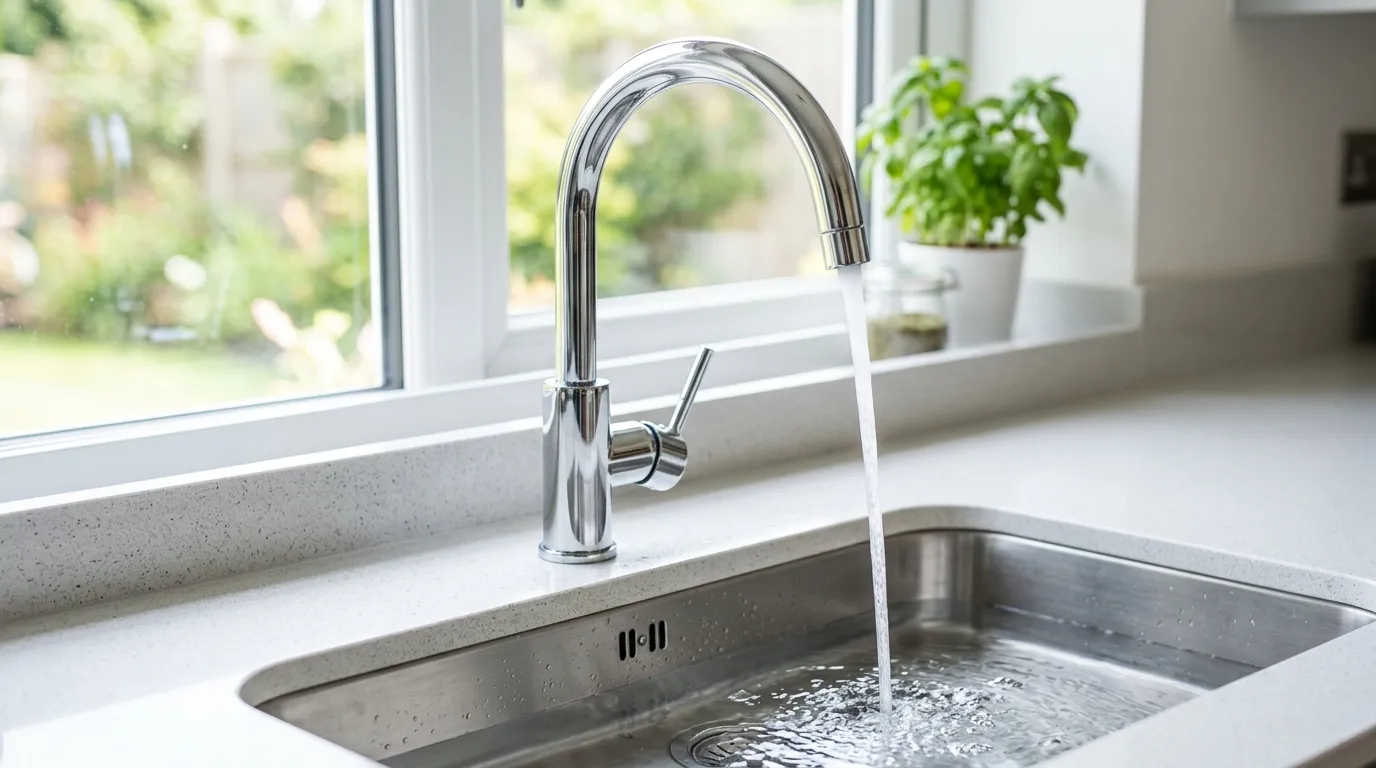 Local Plumbing Master Pros same day plumber fixing a faucet in Apple Valley, CA